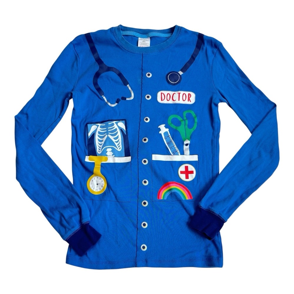 Mini Boden Doctor Trompe‎ L'Oeil PJ Top 14Y